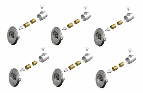KIT COM 6 DISPOSITIVO DE HIDROMASSAGEM INOX 1 1/2 SODRAMAR
