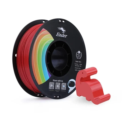 Filamento 3D Creality Ender PLA+ 1,75mm Vermelho - 3301010309