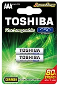 Pilha Recarregável AAA Toshiba 950mah ( palito ) com 2 unidades.