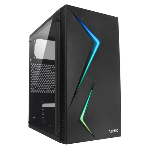 Gabinete Gamer Vinik Twin Edge Preto Lateral Acrílico - GGTEACBK