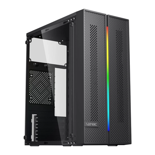 Gabinete Gamer Vinik Sg26 Preto Fita de Led Rgb - Sg26acbk