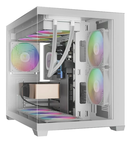 Gabinete Gamer Gamdias Aura GC10M  V2 Branco C/3 Fan