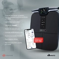 Balança Bioimpedância 55 Análises Corporais Digital e com Bluetooth - Relaxshop Bio Ultra Preta