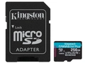 Cartão de Memória Kingston, Micro SD, 256GB, Canvas GO Plus, CLASSE 10 com Adaptador, Leitura 200MB/S, Gravação 160MB/S - SDCG4