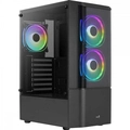 Gabinete Gamer Aerocool Atx Quantum V2 Preto Lateral Vidro