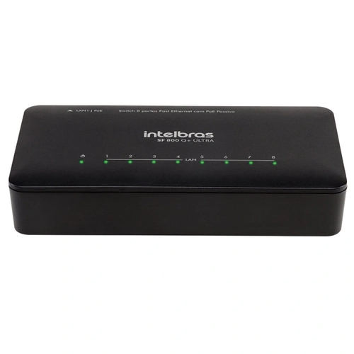 Switch 08 Portas Intelbras Sf800 Q+ Ultra 10/ 100 4760050