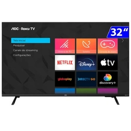 Tv 32p Aoc Led Smart Roku Wifi Hd Hdmi - 32s5135/78g