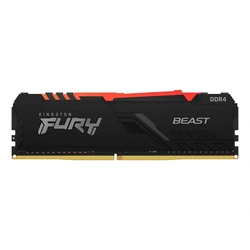 Memória DDR4 8GB 3000Mhz Kingston Fury Beast RGB CL15 - KF430C15BBA/8