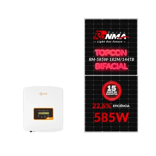 GERADOR EDELTÉC SOLAR – SOLIS 2,34 KWP FIBROMADEIRA