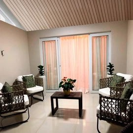 Poltrona Espanha em Alumínio Epóxi com Mesa de Centro (Kit)