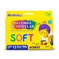 Massinha De Modelar Soft com 12 Unidades Acrilex