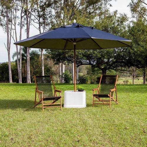 Guarda-sol Ombrelone 4,00m Redondo Viva Vida (Base com Mesa de apoio G)