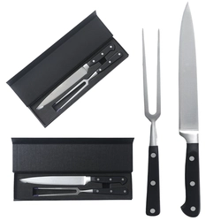 Kit Faca e Garfo Premium Forjado Aço Alta Qualidade Grillrelax