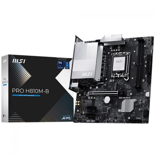 Placa Mãe MSI PRO H810M-B, Socket LGA 1851, Chipset Intel H810, DDR5, Micro-ATX, 911-7E64-001