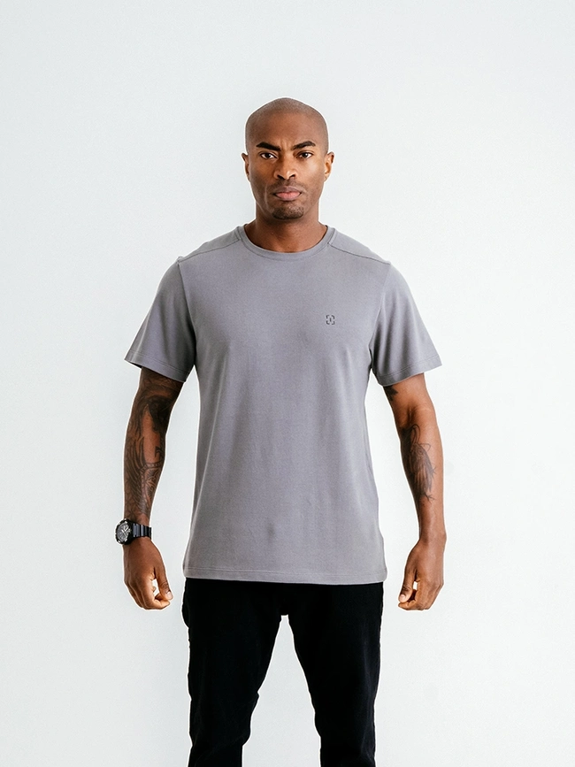 Camiseta Piquet Comfort - Cinza (Invictus)