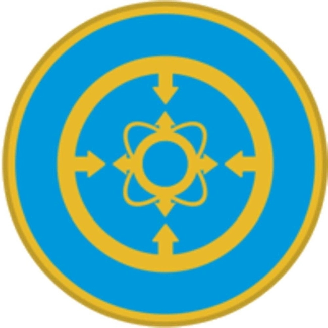 Brevê (Distintivo) de Metal Boton Estágio Guerra Eletrônica