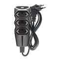 Extensão Megatron com Plugue Plano 90º Preto 1,5m