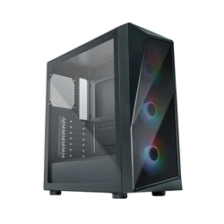 Gabinete Cooler Master Cmp 520 Lateral de Vidro - 3 Fans Led Argb- Preto - Cp520-kgnn-s00
