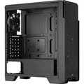 Gabinete Gamer Aerocool Ore Saturn Preto Rgb Lateral Acrílico