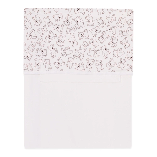 Jogo de Lençol de Berço Suedine Unissex - Ursinho Fofo