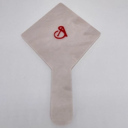 Espelho Rosado Madrepérola - Logo alto relevo inicial ou desenho
