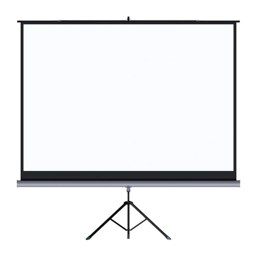 Tela De Projecao Tes Ttm 180sa Retratil Com Tripe e Estojo Serie a 1.80x1.80 Metros 1:1