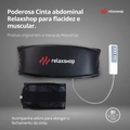 Cinta Elétrica Térmica Abdominal Relaxshop com Calor e Vibração para Massagem