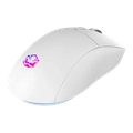 Mouse Gamer Sem Fio Pcyes Basaran Stealth White Ghost 10000 DPI RGB 6 Botões - PMGBRSTWG
