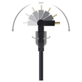 Cabo Hdmi 2.0 4k Ultra Hd 3d Conexão Ethernet Conectores 360° 2 Metros - H20b360-2