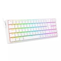 Teclado Mecânico Gamer Redragon Pollux, 75%, Switch Blue,  ABNT2, Branco, K628W-RGB