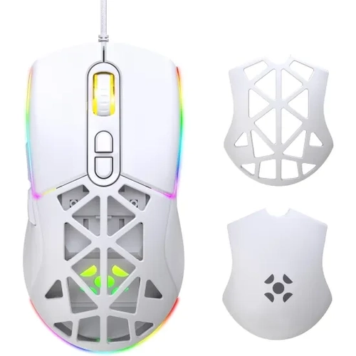 Mouse Gamer Com Fio Fortrek Striker - Branco