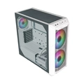 Gabinete Cooler Master Haf 500 Lateral Vidro Temperado - 2 Fans Argb 200mm Led Argb - Branco - H500-wgnn-s00