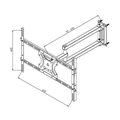 Suporte Articulado Para Tv 23-70 Brasforma SBRP2440