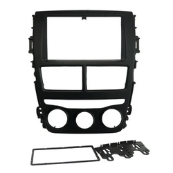 Moldura Fiamon  2 Din Toyota Yaris 18/ 19 Black Piano Ar Analo