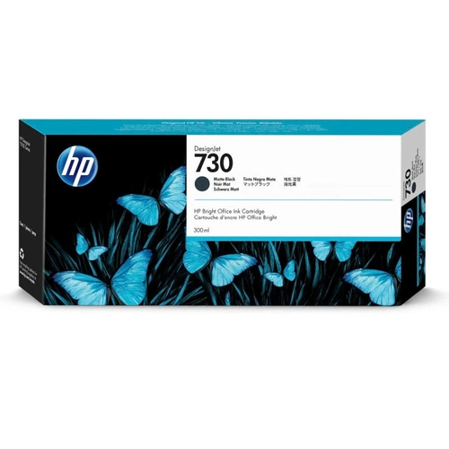 Cartucho De Tinta Hp 730 Preto Fosco Pluk 300 Ml - P2v71a
