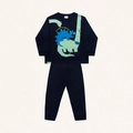 Conjunto Moletom Estampado Dinossauro Fakini - Masculino
