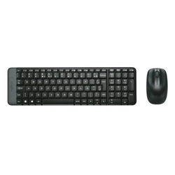 Kit Teclado e Mouse Logitech MK220 Preto Sem Fio - 920-004431-C