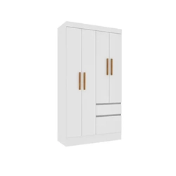 GUARDA-ROUPA SOLTEIRO 4 PORTAS 2 GAVETAS OREGON