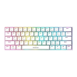Teclado Gamer Mecânico  Gamdias Hermes E3 RGB USB 2.0 Switch Vermelho Layout ANSI Branco - (US/RED/WH)
