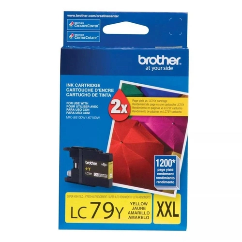 Cartucho De Tinta Brother Amarelo 1.2k - Lc79y