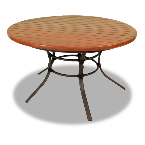 Mesa  Tradicional em Alumínio Epóxi e Fibra Sintética com Madeira Cuiabá