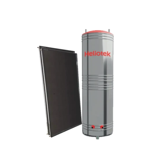 Kit Aquecimento Solar Vertical - 300 Litros - Alta Pressão - Reservatório INOX 444 - HELIOTEK