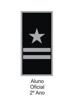 Divisa de Gola Aluno Oficial 2° Ano (Emborrachado) PM