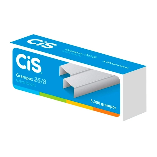 Grampo 26/8 Galvanizado c/5000 Cis