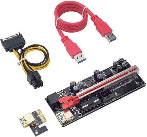 KIT Usado Adaptador Cabo Riser PCI-E USB 009S PLUS