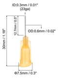 Kit 10 Agulhas Aplicadoras De Cola 23gauge Laranja