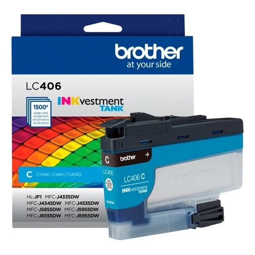 Cartucho De Tinta Brother Ciano 1.5k - Lc406cs