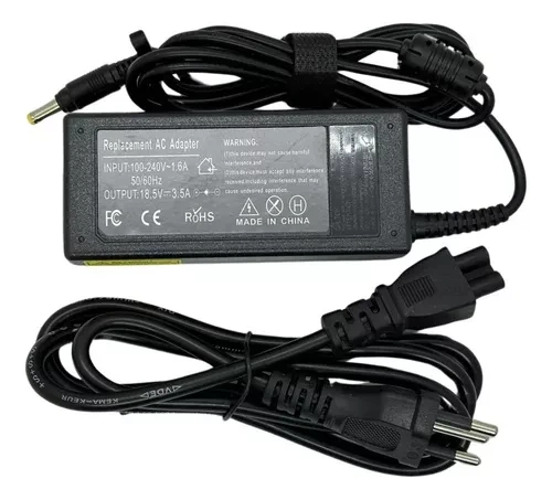 FONTE COMPATÍVEL COM HP 18,5V 3,5A PINO 4,8MM X 1,7MM