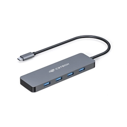 HUB USB 3.0, 4 PORTAS, USB-USB C, HU-C330GY C3TECH