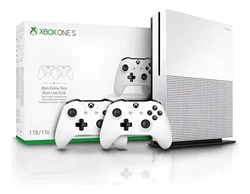 Microsoft Xbox One S 1tb 2 Controles - Branco